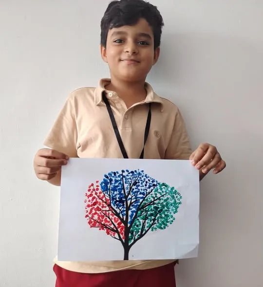 Children taking part in a class activity.