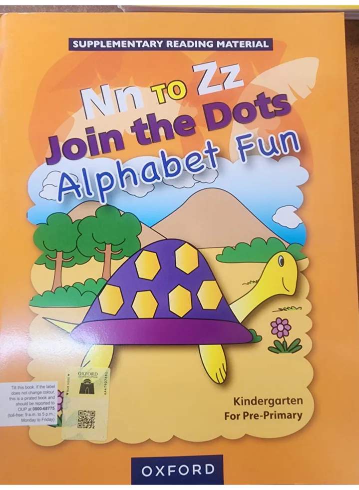 Oxford Join the Dots Alphabet Fun — Nn to Zz cover, Kindergarten