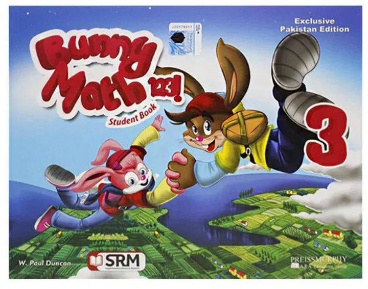Bunny Maths PK3 — Student Book 3 cover, Kindergarten