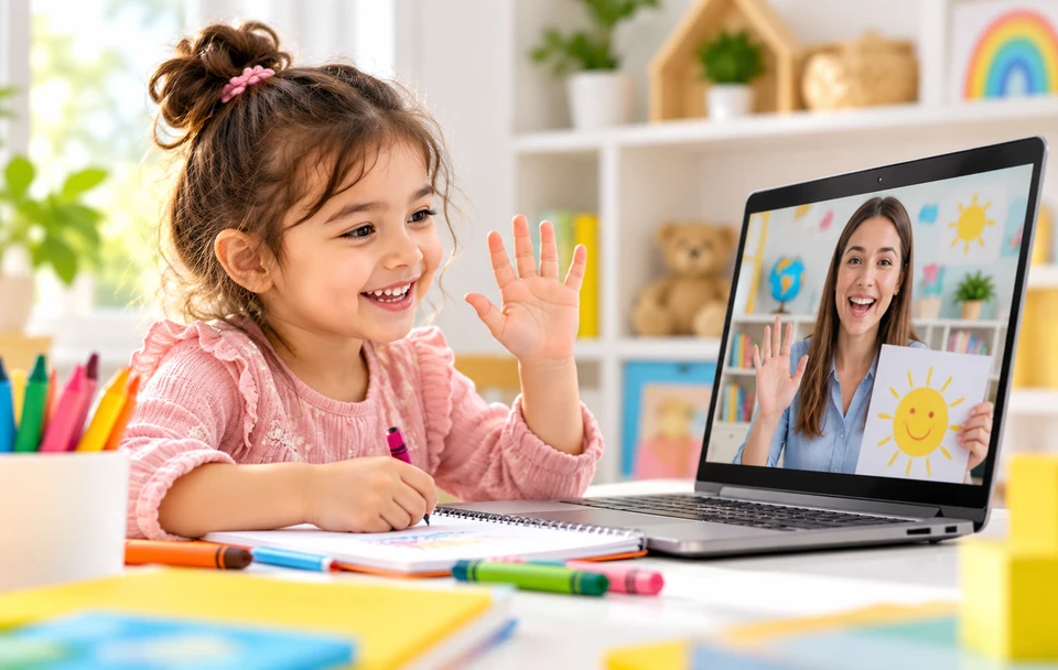 What a Live Online Preschool Class Is Like